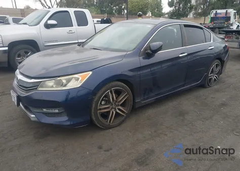 2017 Honda Accord Sport from USA, damaged, VIN 1HGCR2F57HA125425